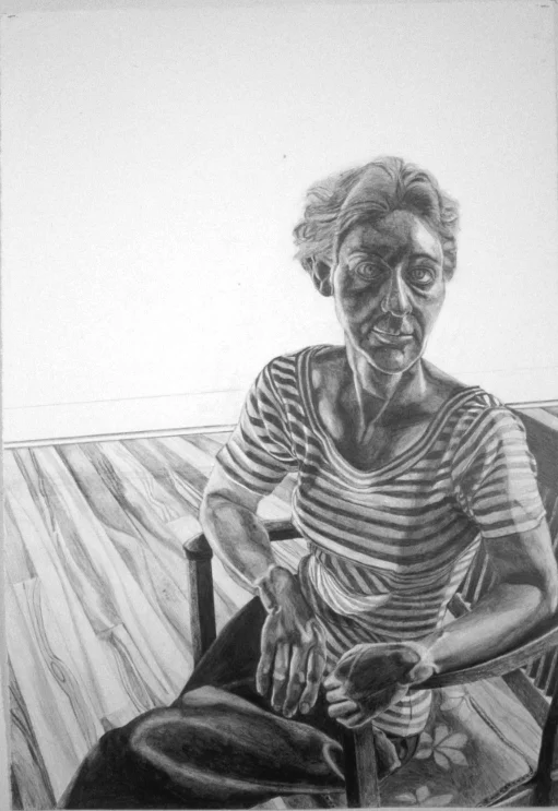 Sarah, 2003, Pencil on Paper, 44"H X 30.5"W