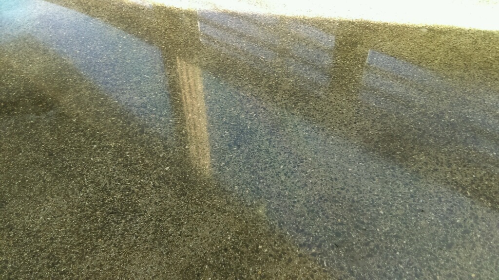 Close up of polished concrete