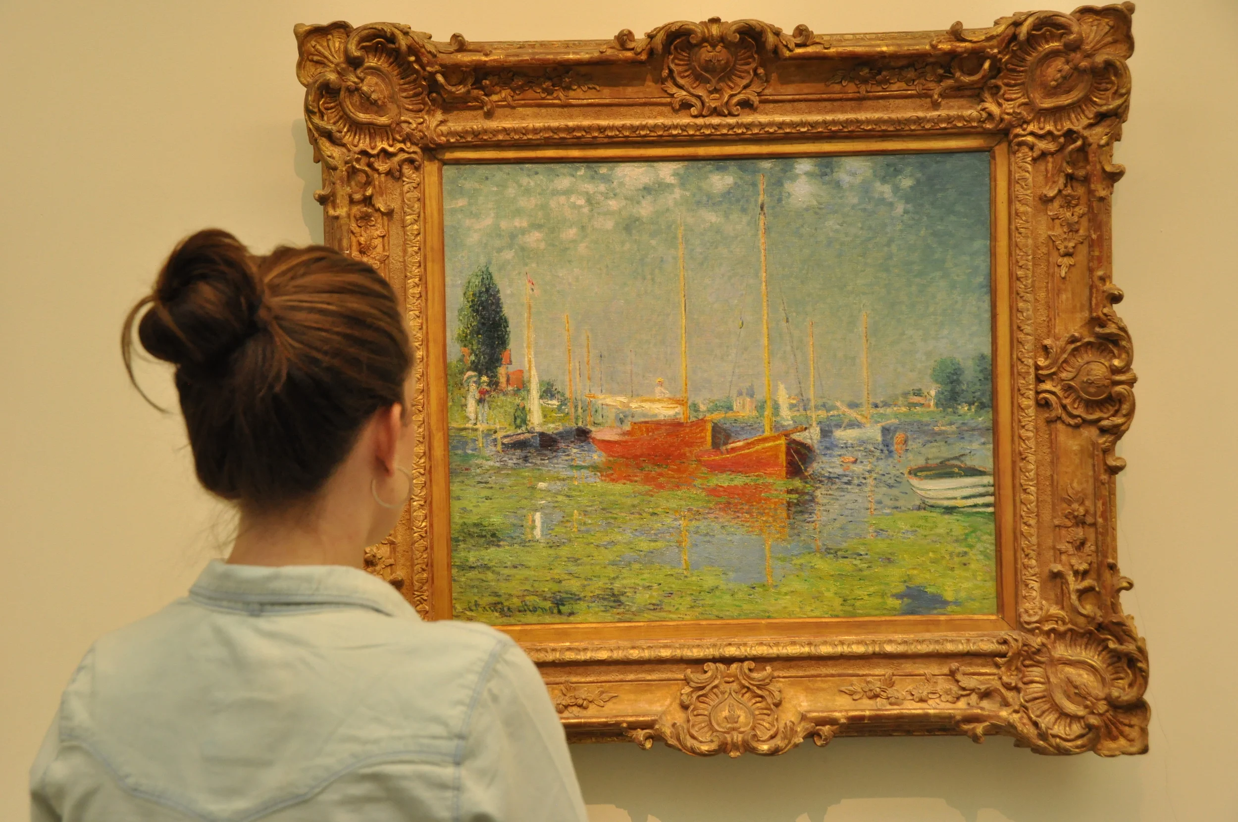 admiring some monet