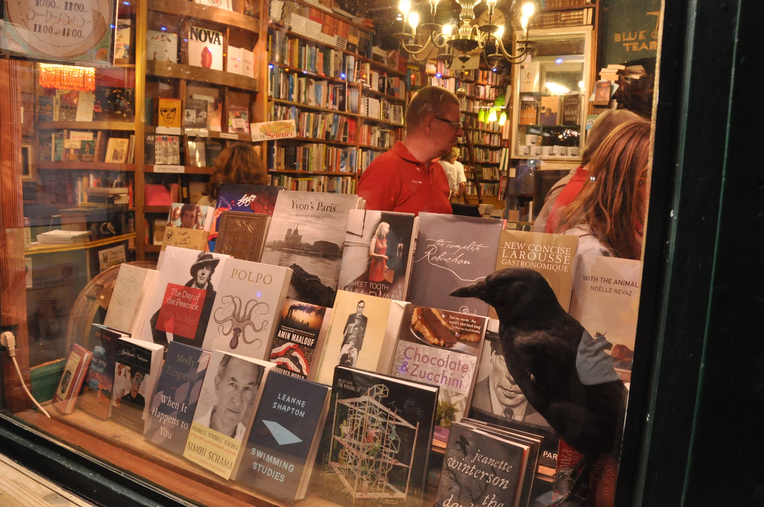 Shakespeare & Company bookstore - I came out loaded down with new & vintage books
