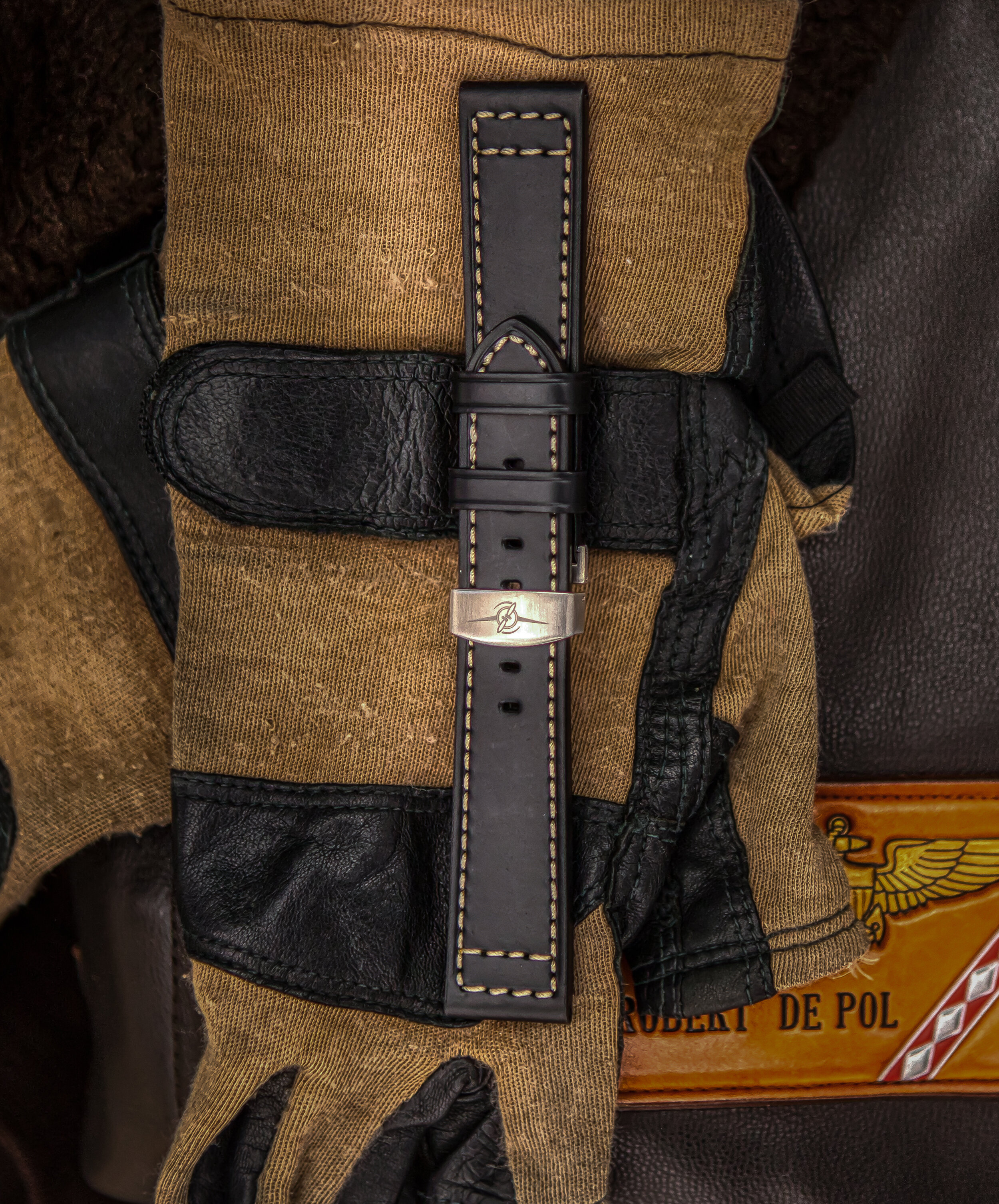 Black leather band
