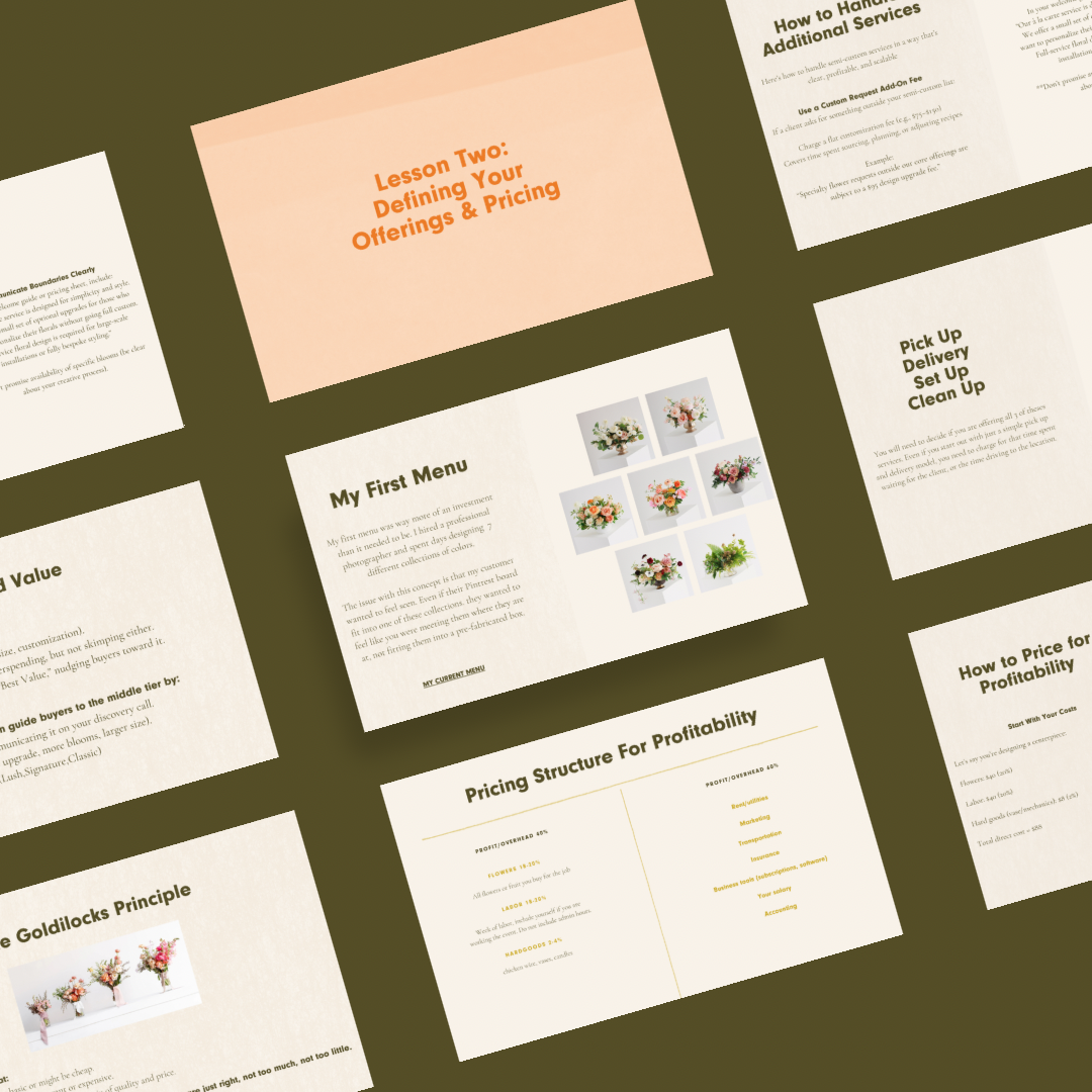 À La Carte Made Easy: The Florist’s Guide to Profitable, Stress-Free Weddings