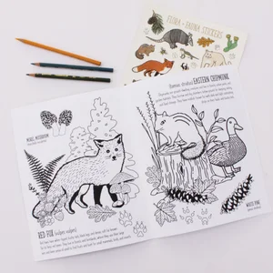Download Flora Fauna Of The Usa Coloring And Sticker Book The Dapper Jackalope