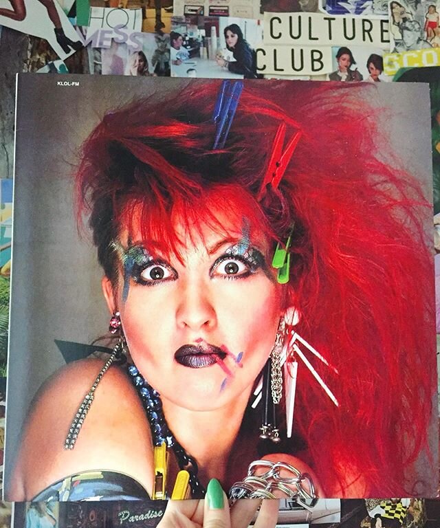 Today&rsquo;s pre-work vibe: all the windows open, Cyndi live in Houston in &lsquo;84. #thebritnygottalentbrand .
.
.
.
.
#cyndilauper #records #recordcollection #vinyl #vinylcollection #80s #80smusic