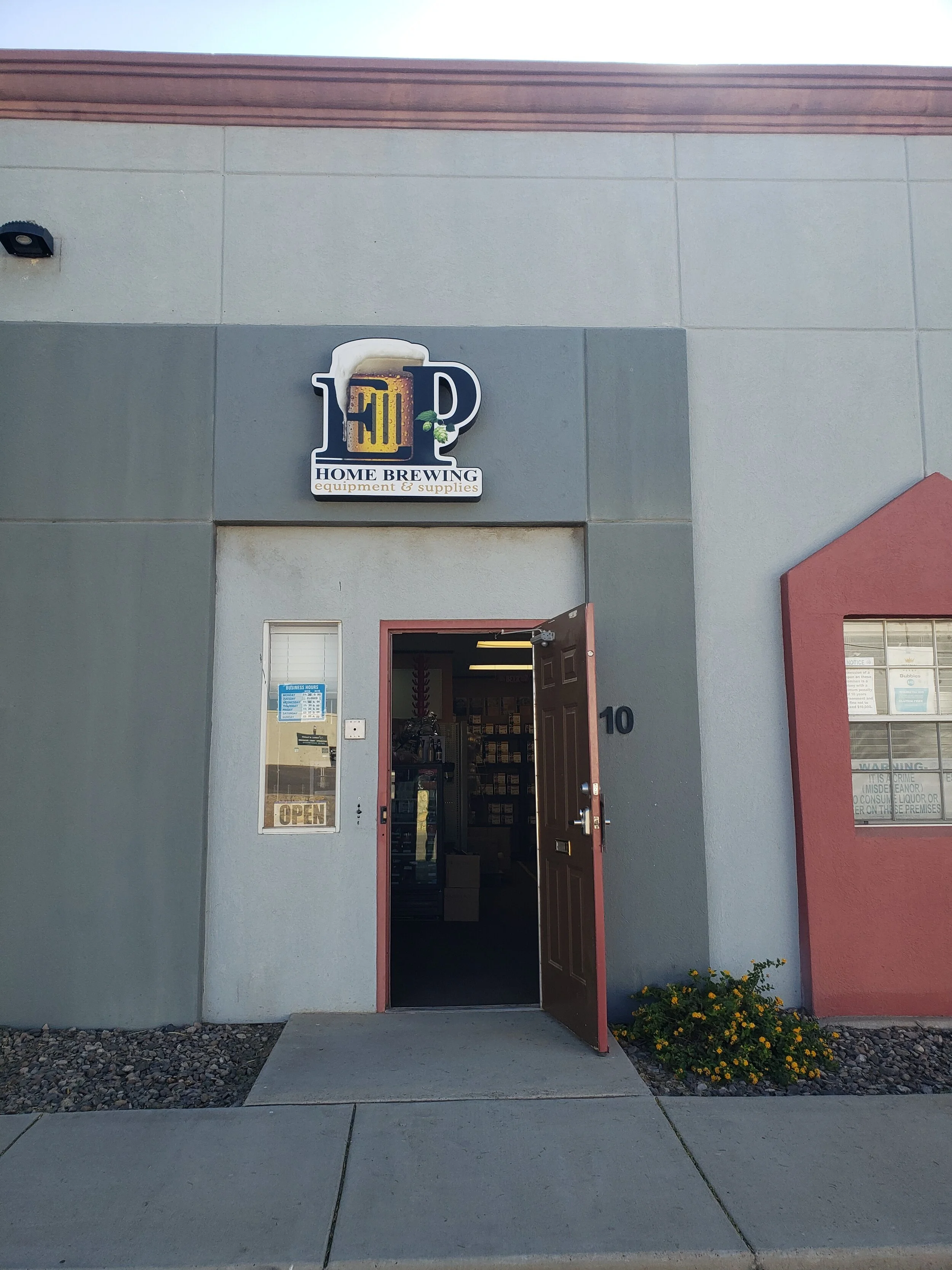 Locations/Store Hours — El Paso Home Brew Supply Store