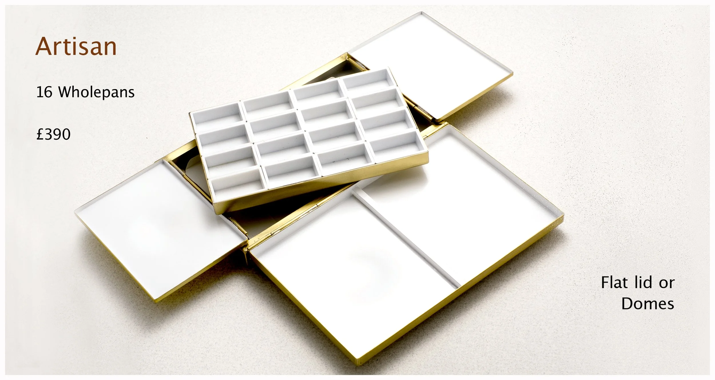 Brass paintbox for larger brushes