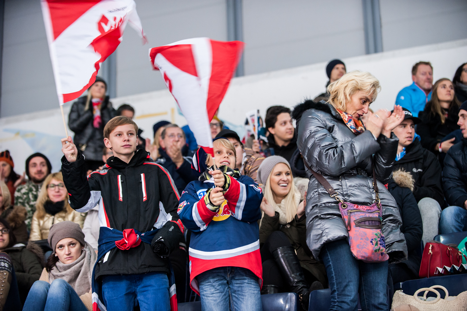  EBEL match between EC Red Bull Salzburg and HDD Olimpija Ljubljana in Salzburg, Austria on November 23rd, 2014 