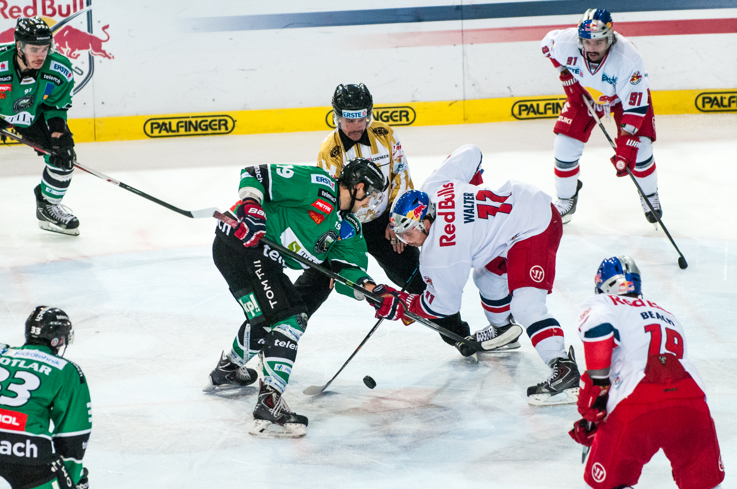  EBEL match between EC Red Bull Salzburg and HDD Olimpija Ljubljana in Salzburg, Austria on November 23rd, 2014 