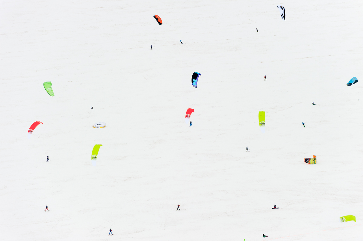  Competitors perform in Red Bull Kite Farm on a field in Regina, Canada on February 15th, 2015 