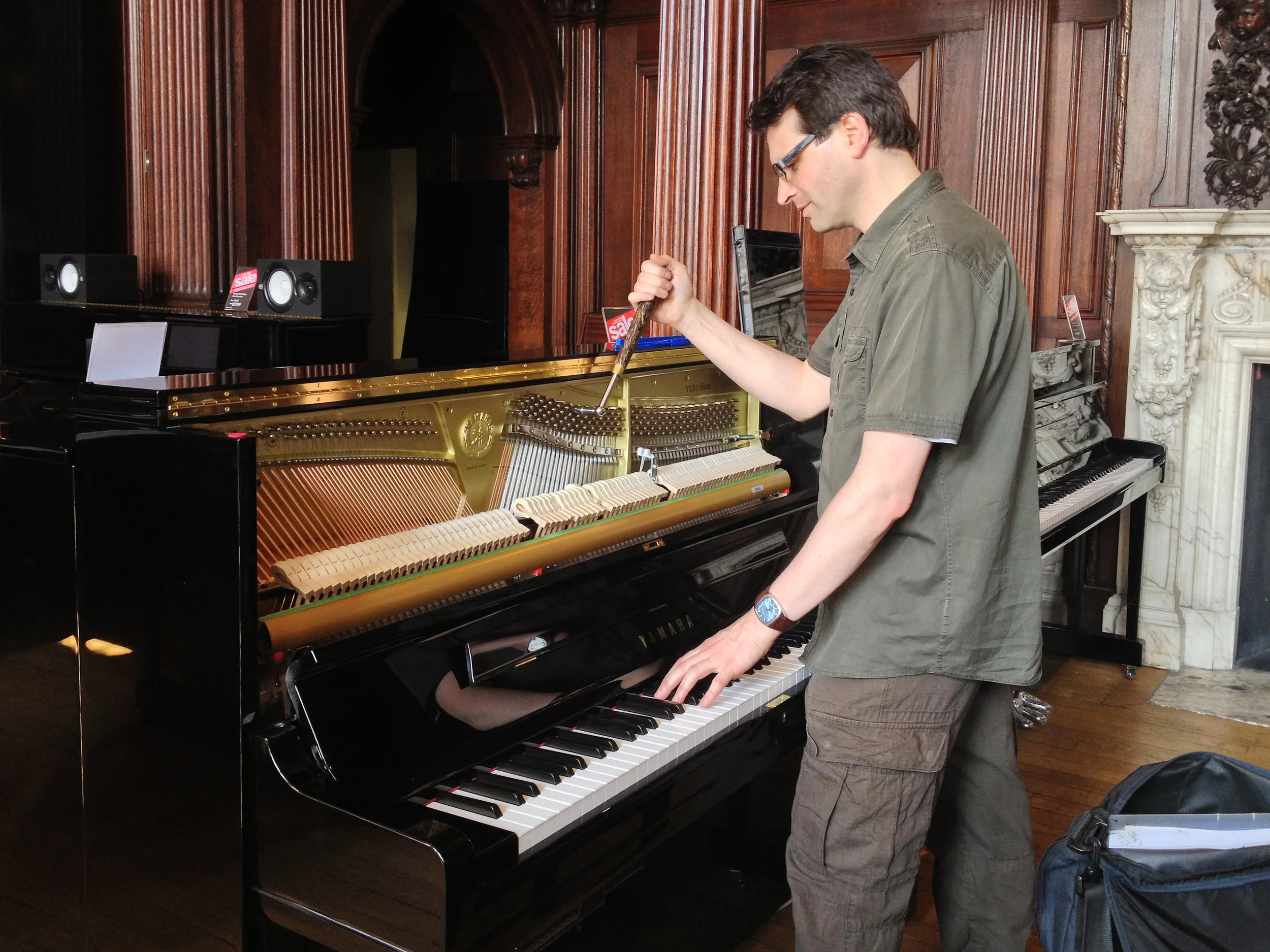 Tuning at Yamaha Music London Store