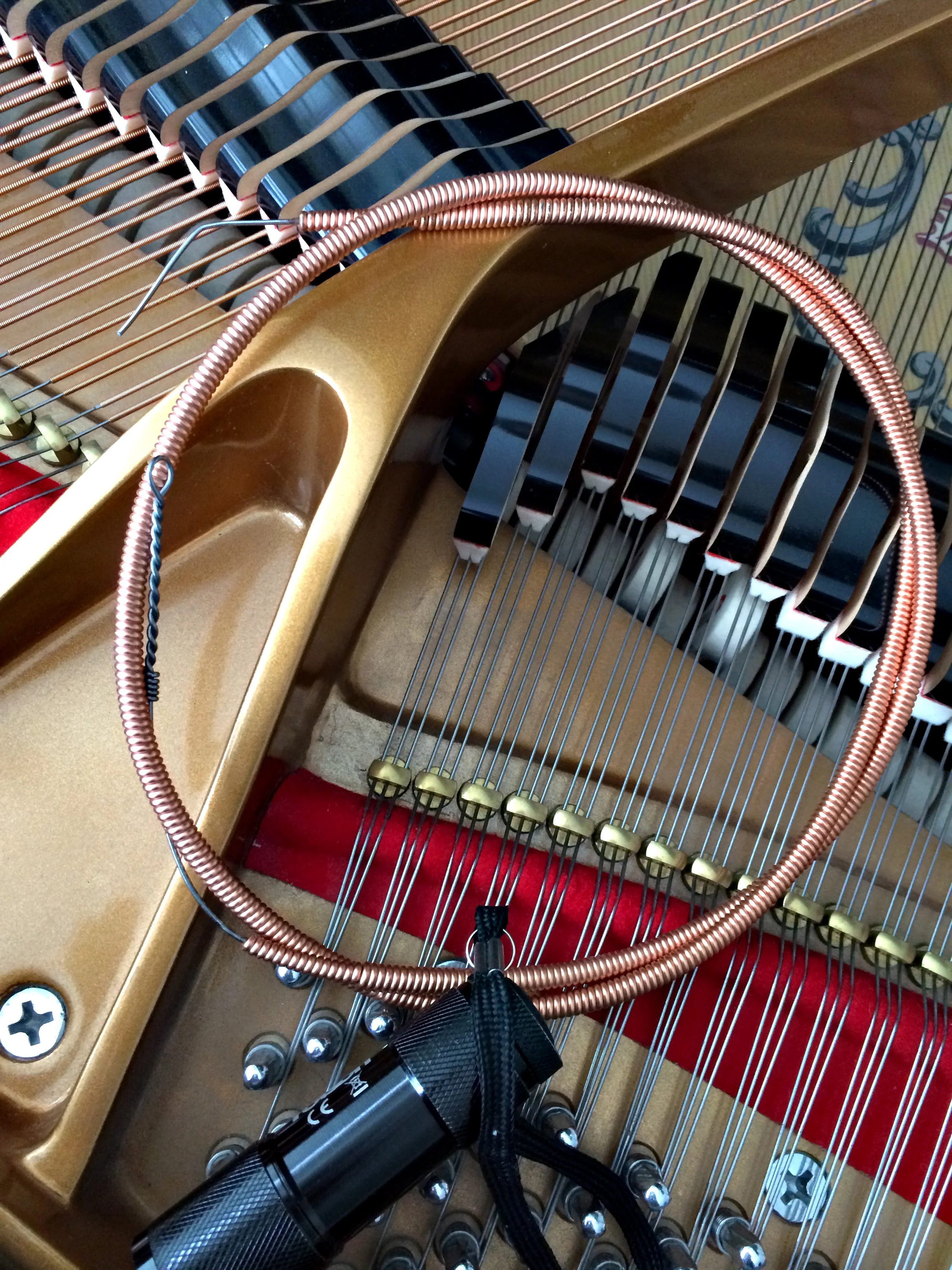 Buzzing string needs replacing.
