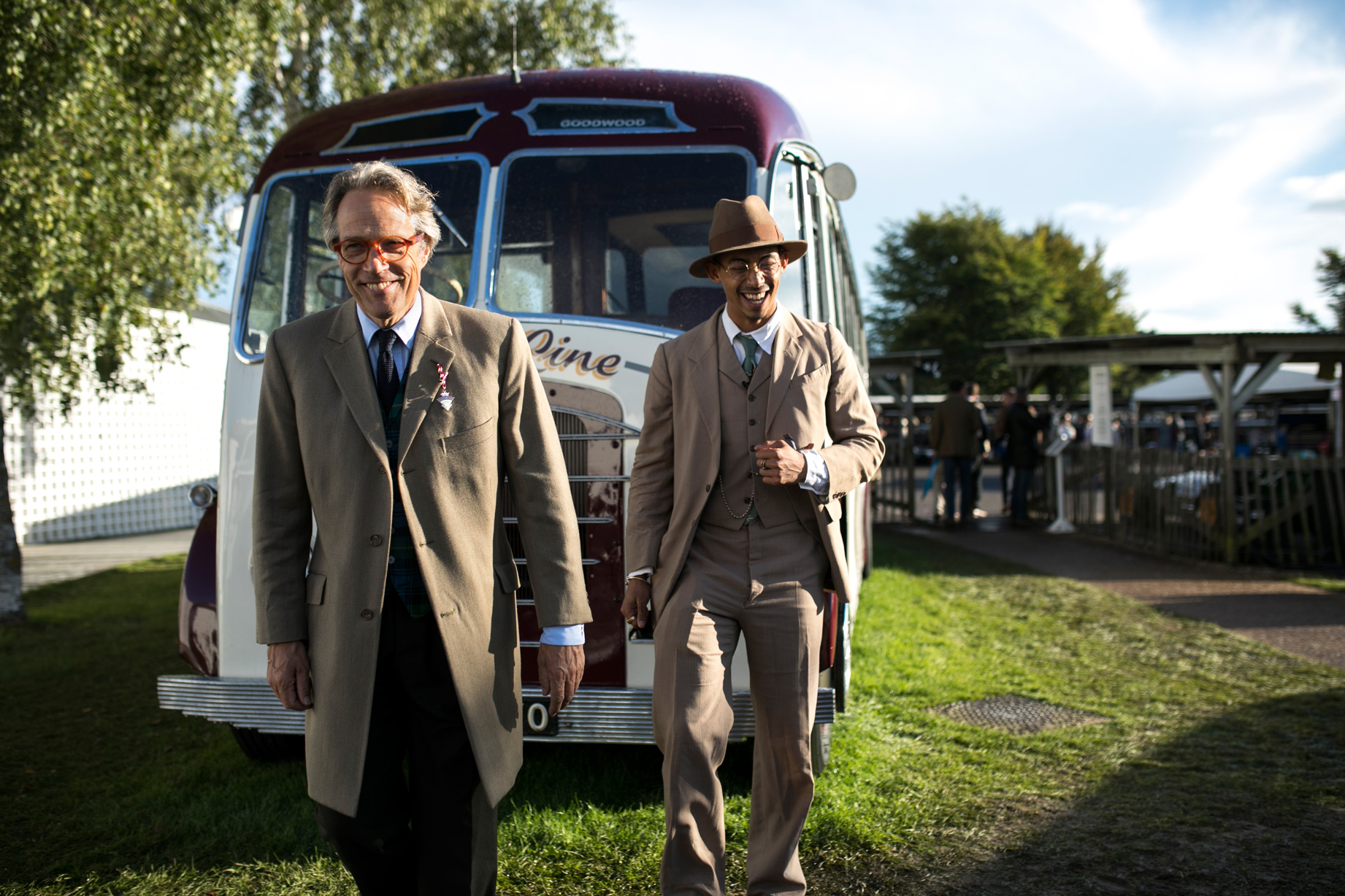 Duke of Richmond with Jordan Stephens (Rizzle Kicks) at Goodwood Revival