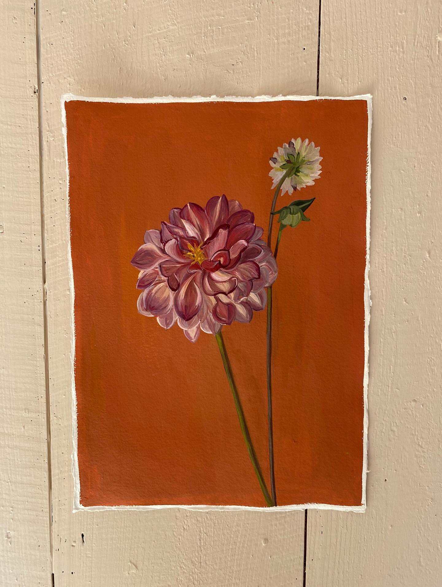 Finished #dahlia #dahliapainting