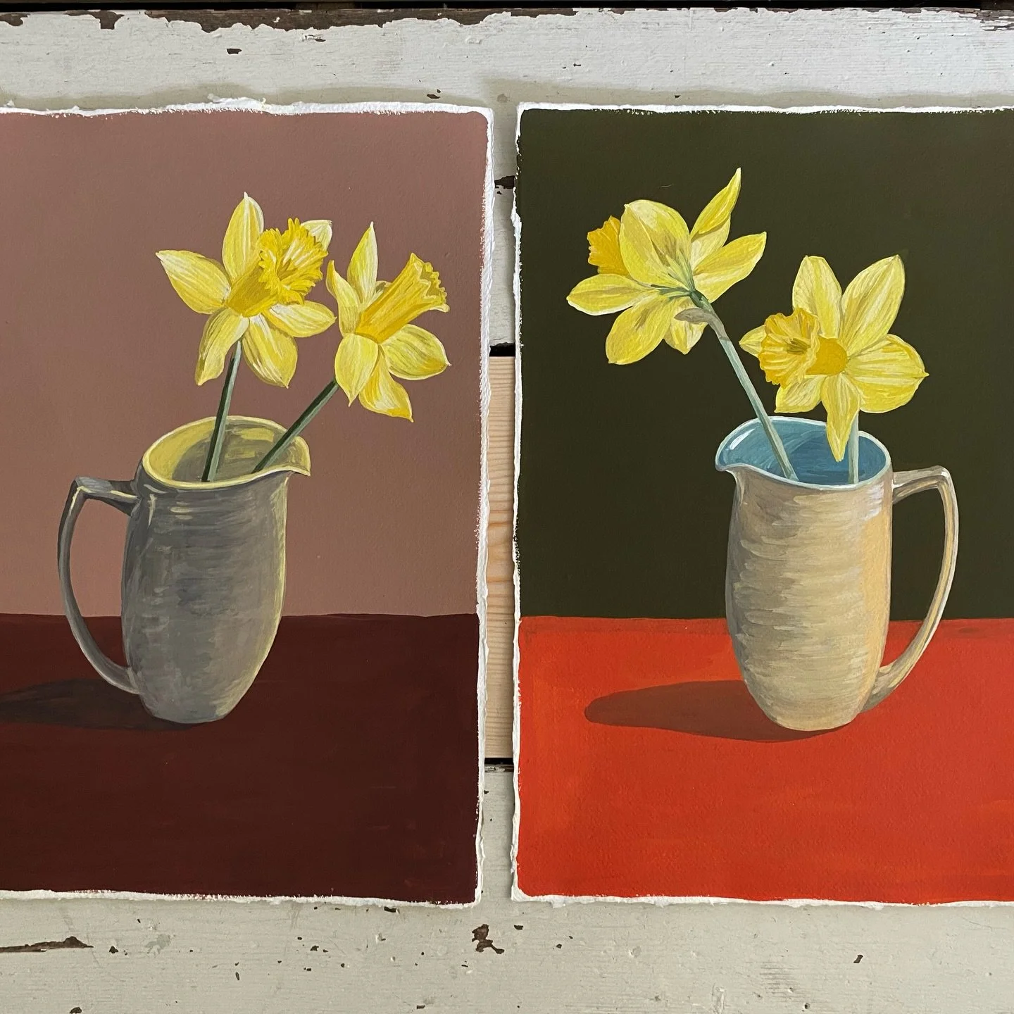 Daffodils and Branksome China jugs