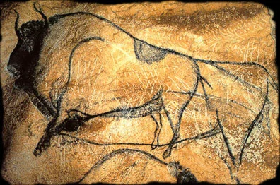 Created around 32,000 years ago, the art of Chauvet consists of Europe's oldest cave paintings. The cave was discovered quite recently, in 1994. The charcoal is not the only mark on the wall, frequently there are scratches incised into the rock surface itself. It is still unknown whether these incisions are made in conjunction with the drawings themselves. Also, each layer of drawing could be separated by thousands of years that were revisited and redrawn upon. http://www.faculty.umb.edu/gary_zabel/Courses/
