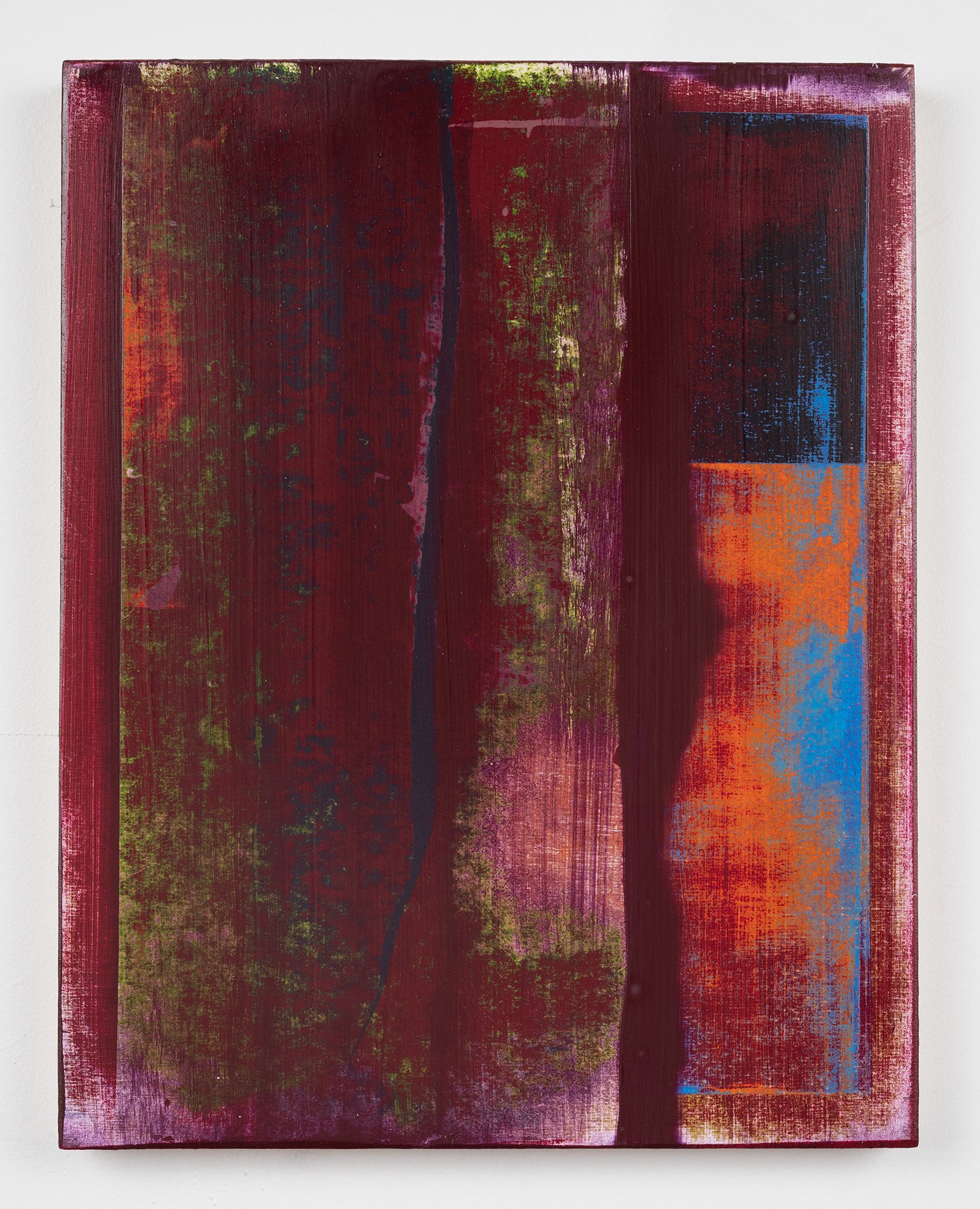 Phonic Lips 2026
 Acrylic and Hanji Paper on panel
 14 x 11 inches