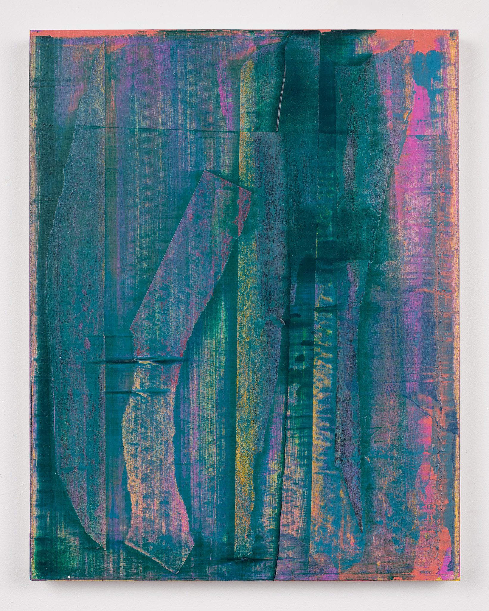 Echo 2026
 Acrylic and Hanji Paper on panel
 14 x 11 inches