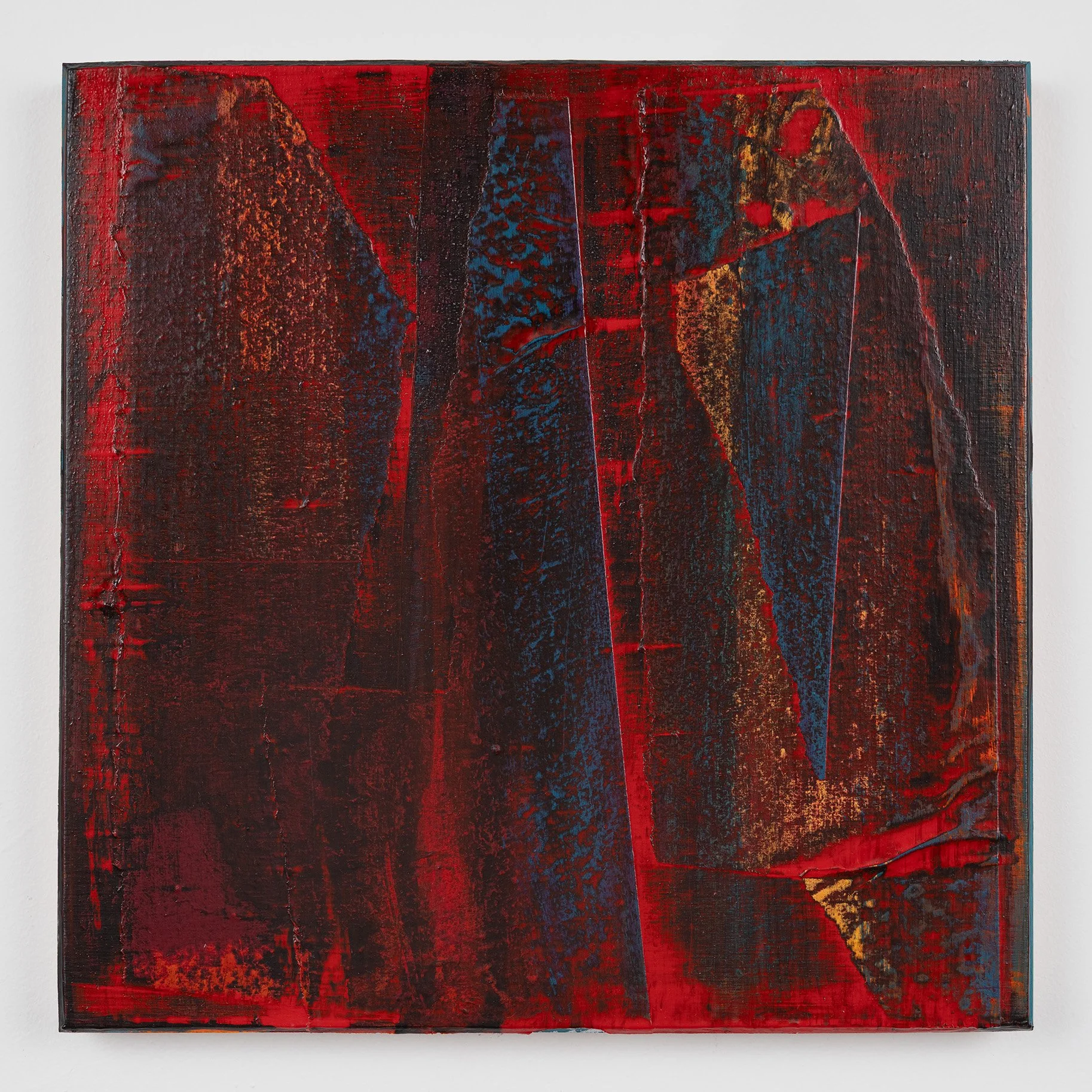 Phase 2026
 Acrylic and Hanji Paper on canvas
 12 x 12 inches