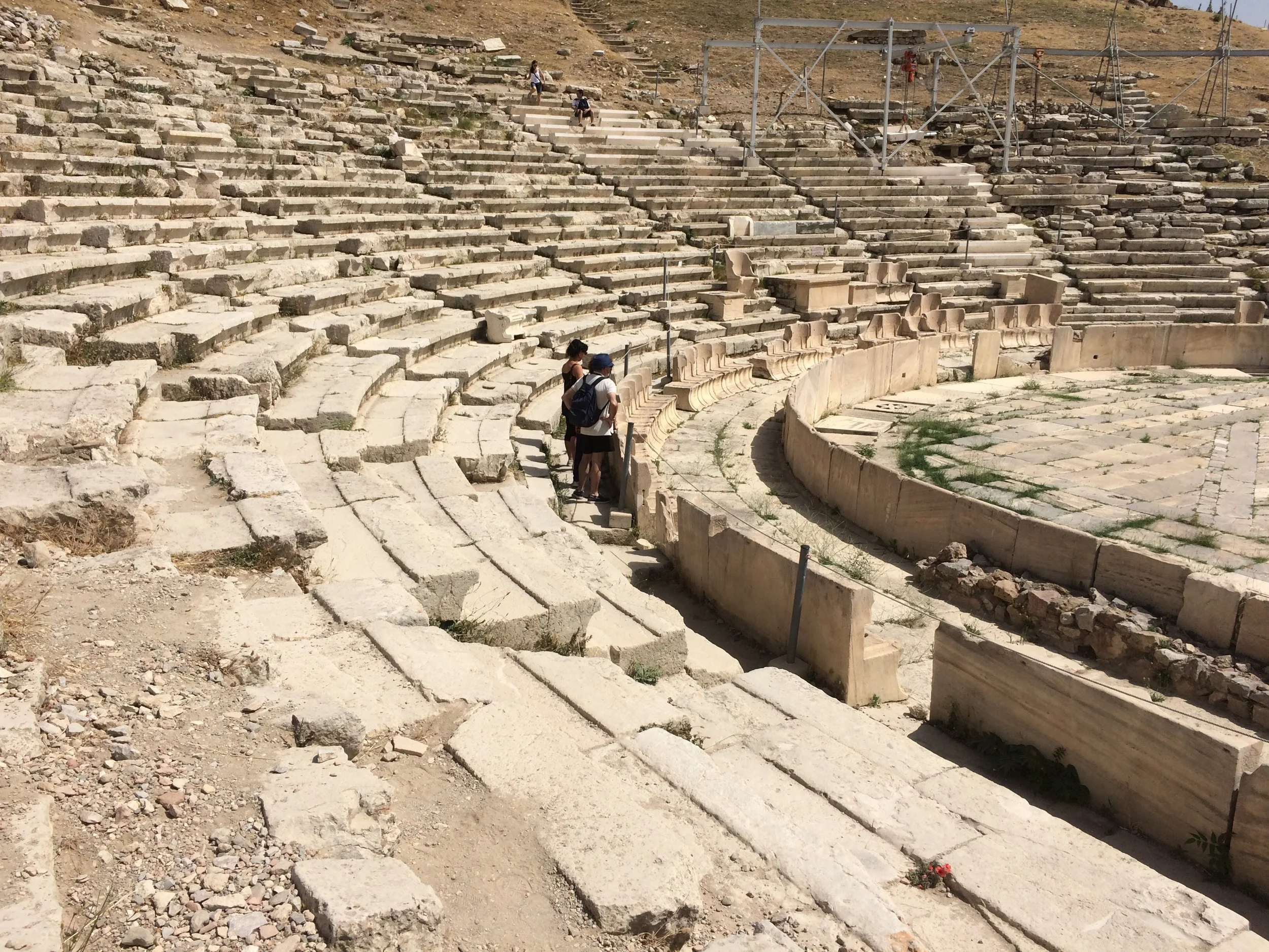 Ancient theater to Dionysus at base of Acropolis