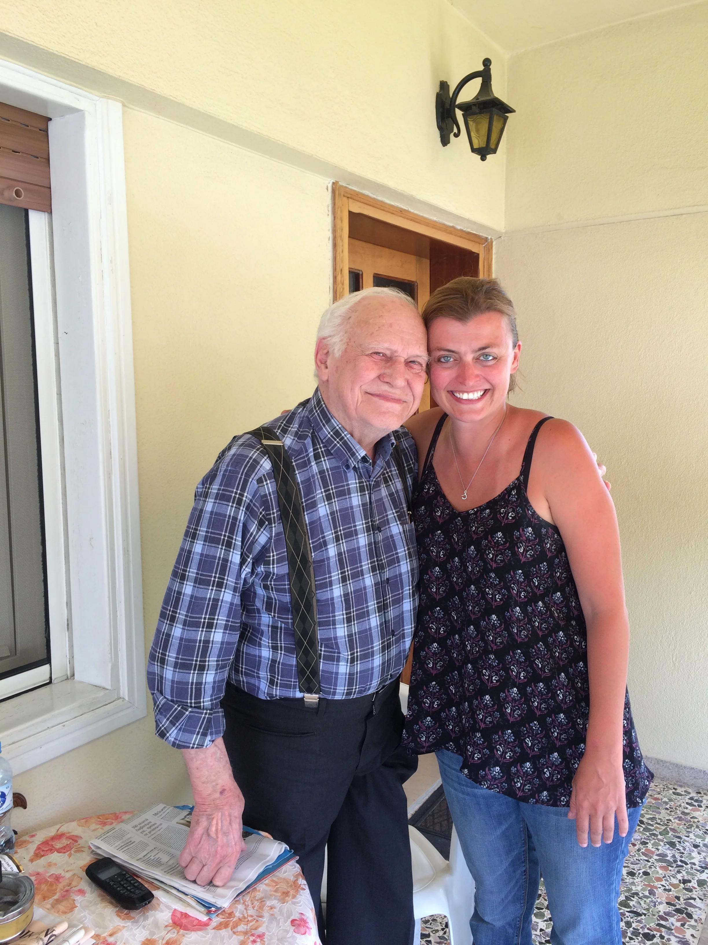 My grandmother's cousin, Elias, and Brown Sara.