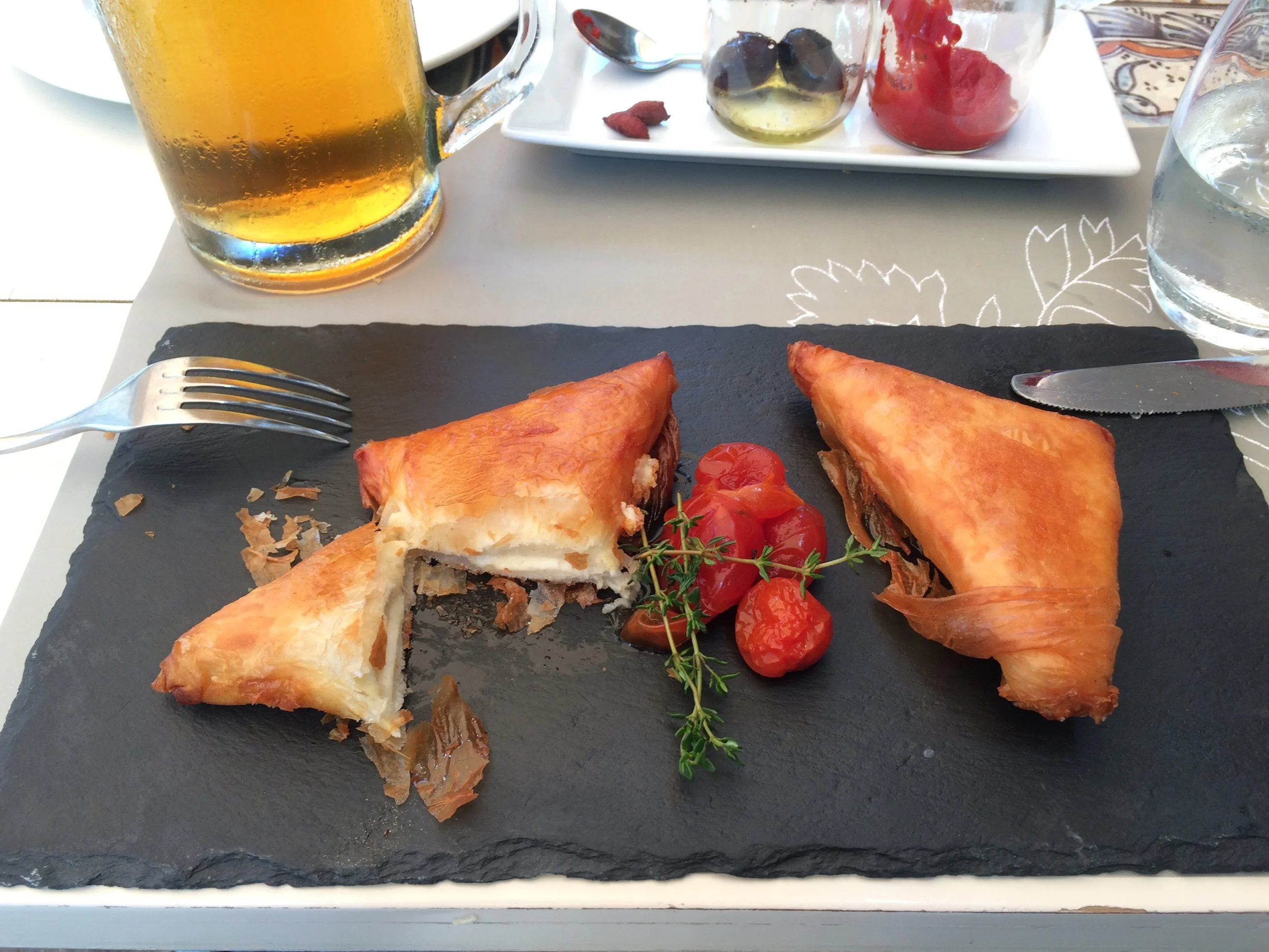 Fried cheese wrapped in filo? Yes, please, forever.