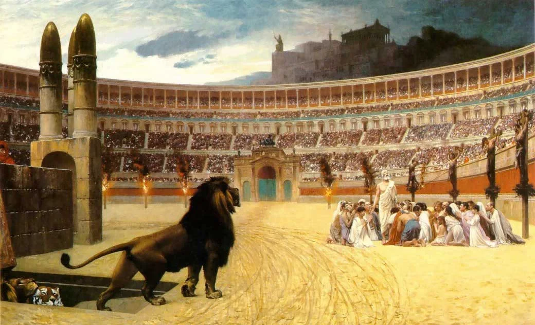 “The Christian Martyrs’ Last Prayer” by Jean-Léon Gérôme, 1883.