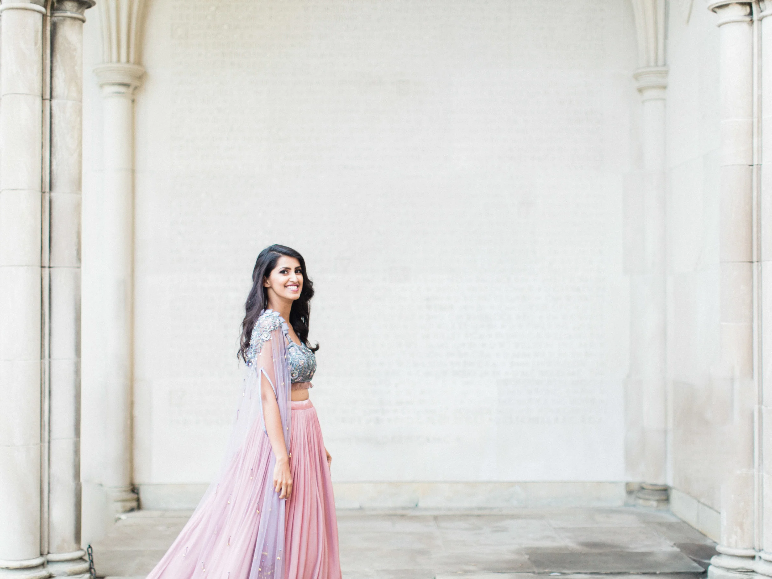 colourful indian engagement photographs at the university of toronto