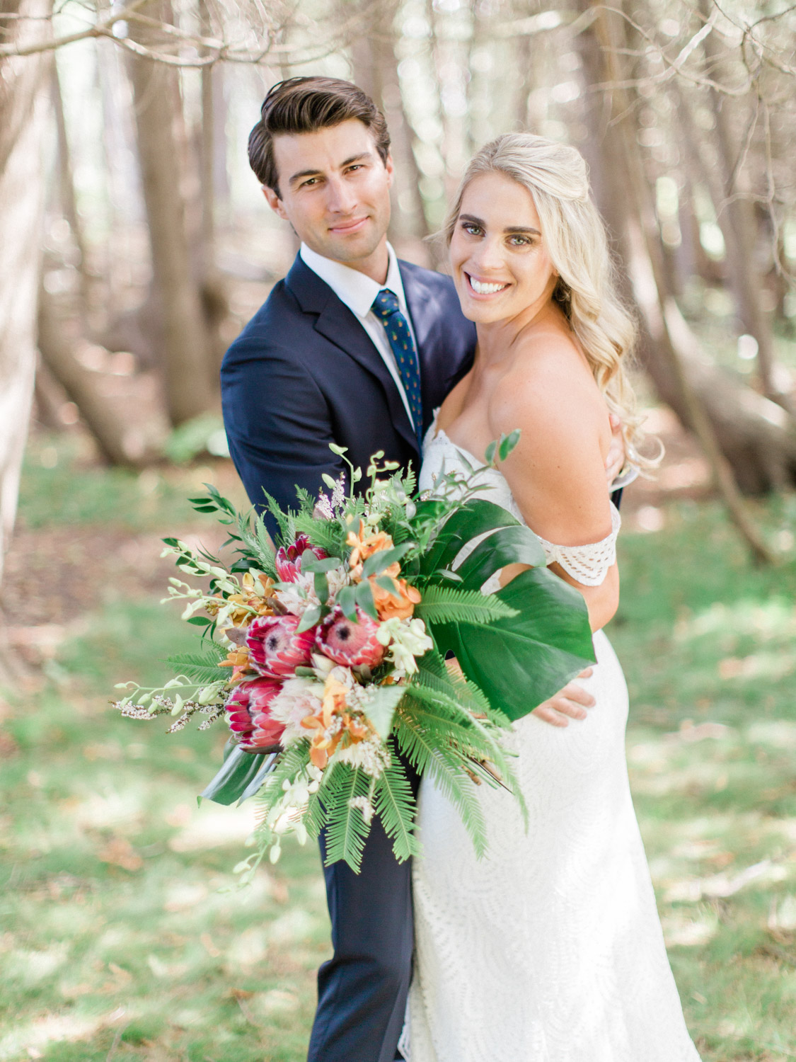 Tropical Inspired Intimate Backyard Collingwood Wedding