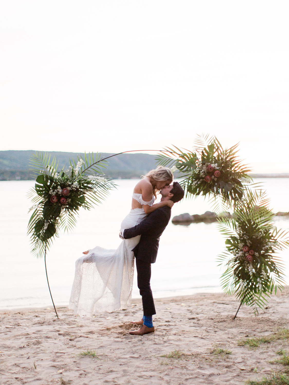 Tropical Inspired Intimate Backyard Collingwood Wedding