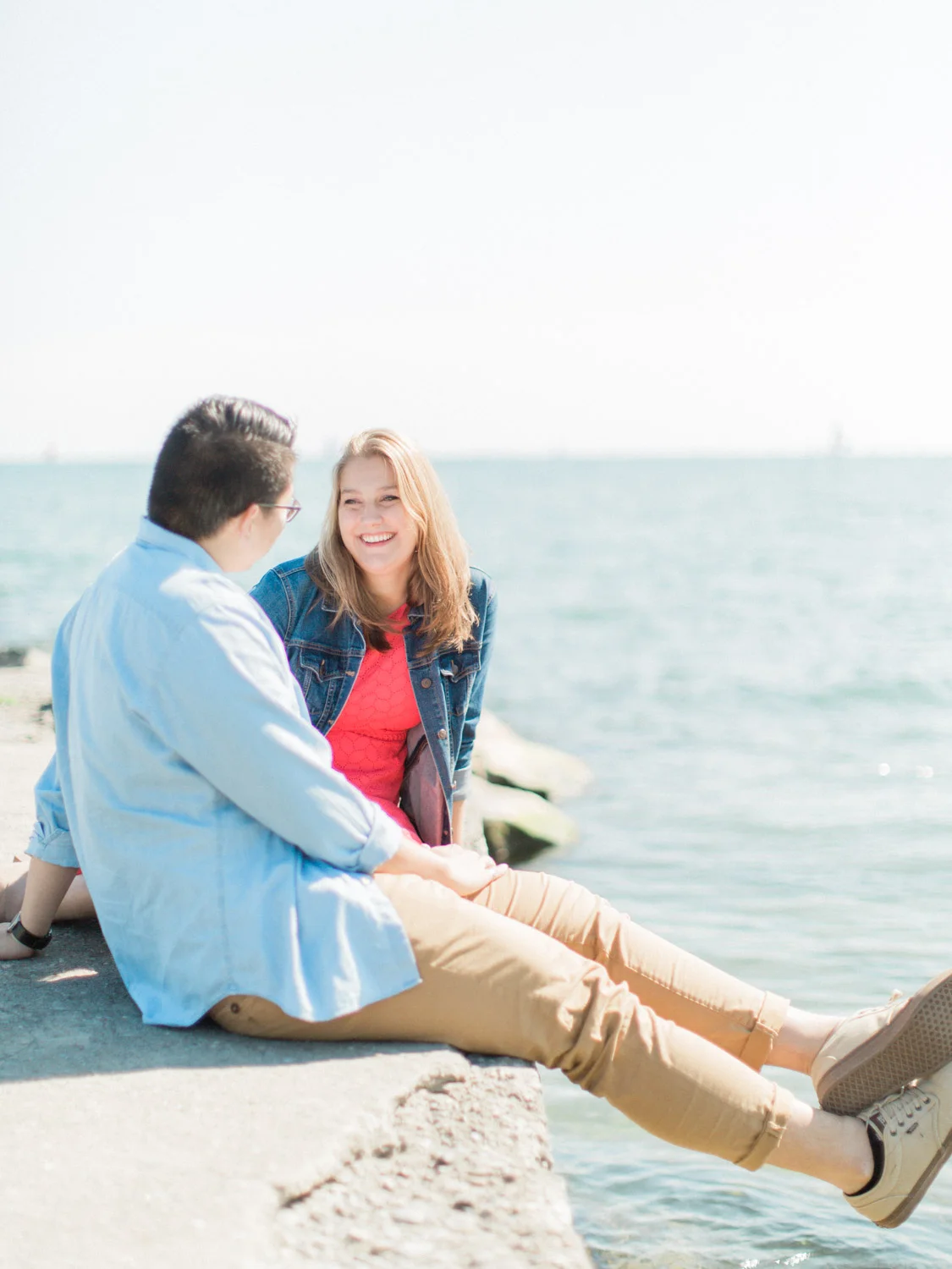 summer engagement session at the toronto islands