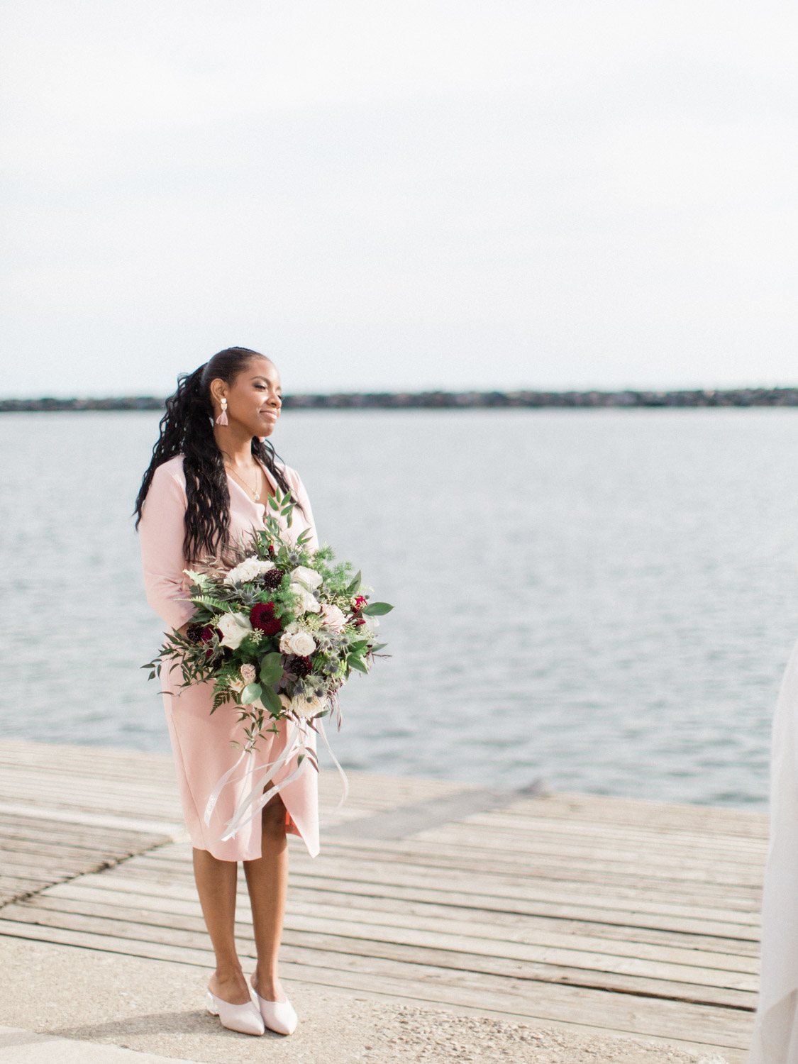 A contemporary wedding photograph in downtown Toronto at the Henley Room, Argonauts Rowing Club