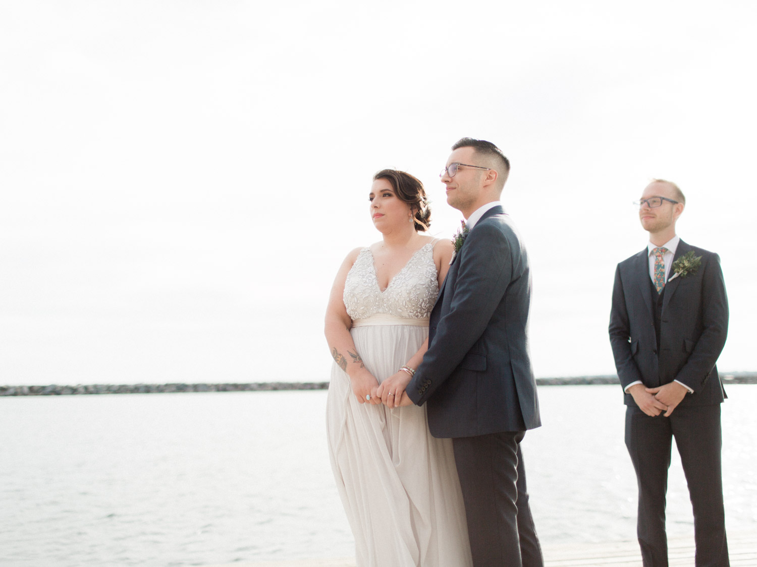 A contemporary wedding photograph in downtown Toronto at the Henley Room, Argonauts Rowing Club
