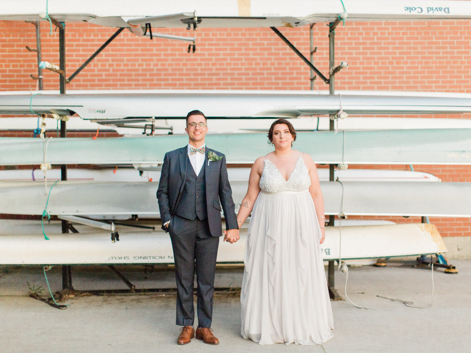 A contemporary wedding photograph in downtown Toronto at the Henley Room, Argonauts Rowing Club