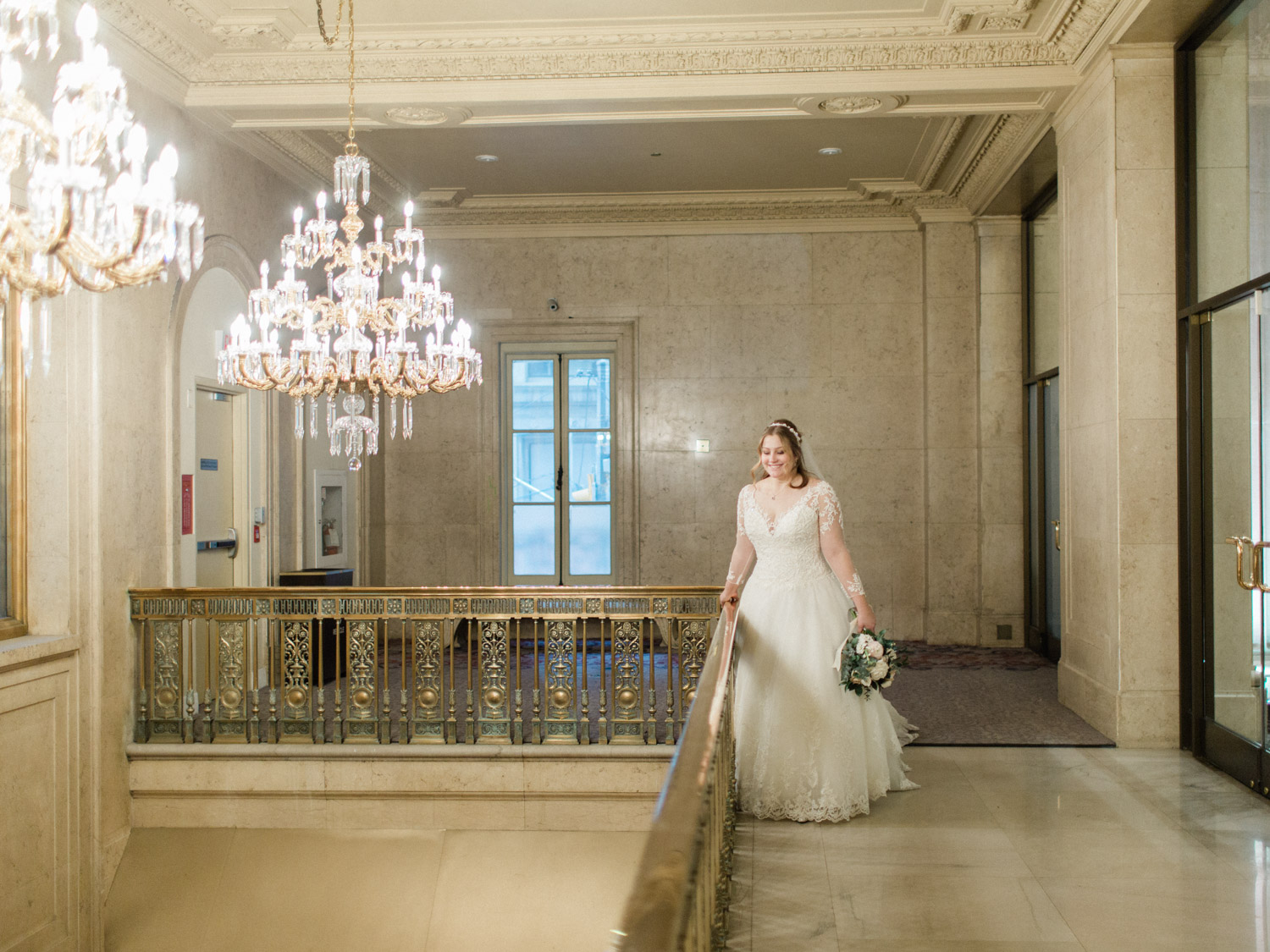 Timeless winter wedding photographs at one king west hotel, by toronto photographer corynn fowler photography