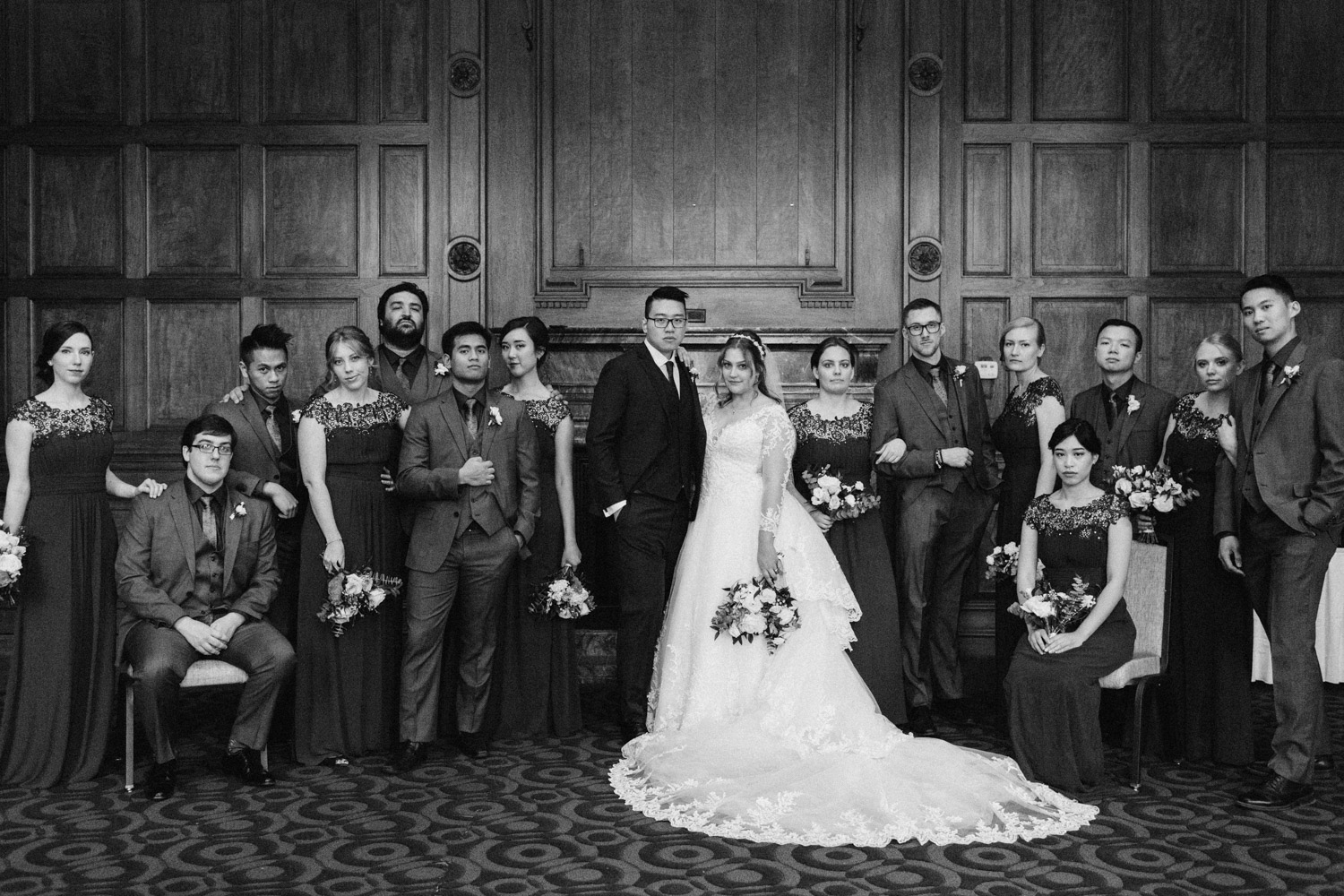 Timeless winter wedding photographs at one king west hotel, by toronto photographer corynn fowler photography