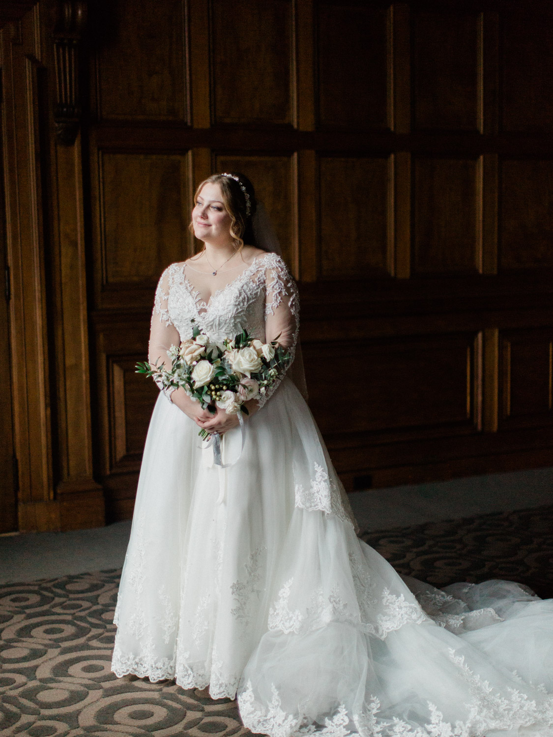 Timeless winter wedding photographs at one king west hotel, by toronto photographer corynn fowler photography