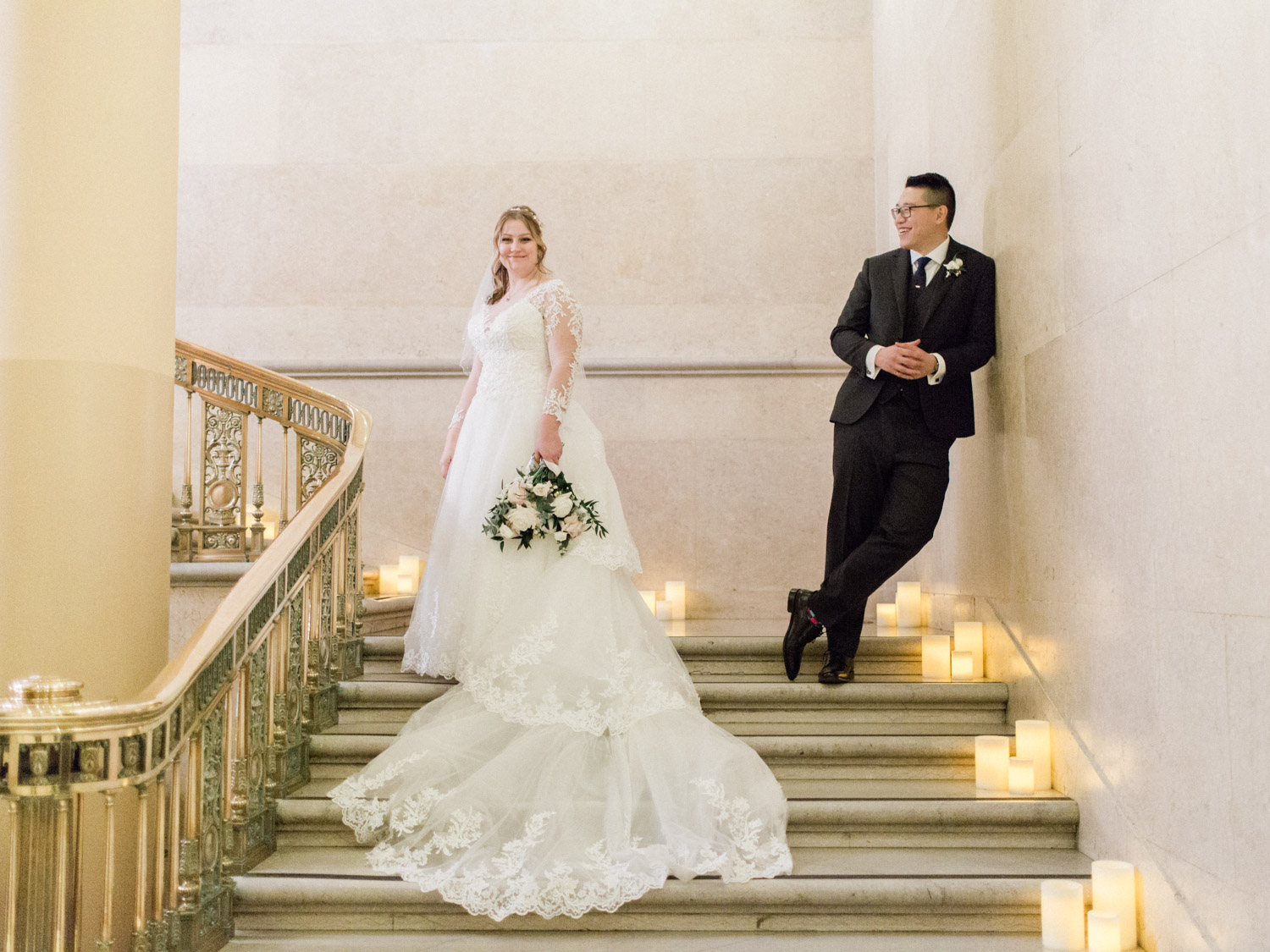 Timeless winter wedding photographs at one king west hotel, by toronto photographer corynn fowler photography