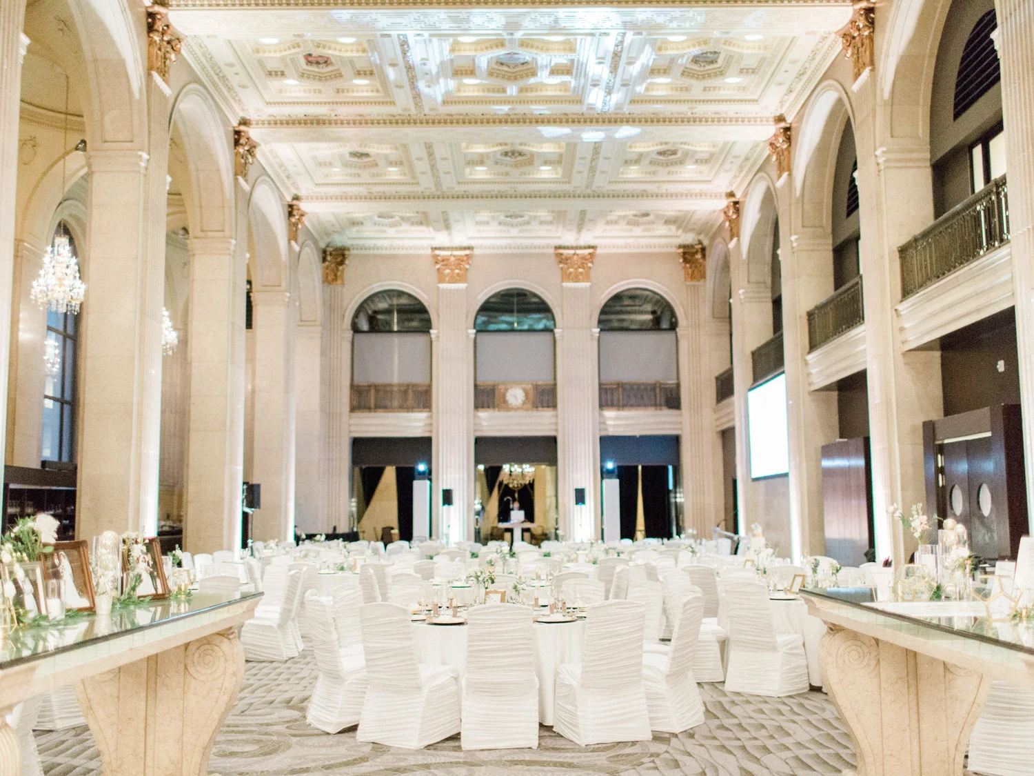 Timeless winter wedding photographs at one king west hotel, by toronto photographer corynn fowler photography