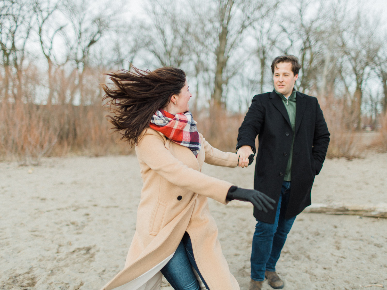 Cute engagement photographs from the st laurence market and the beaches in Toronto, by toronto wedding photographer corynn fowler photography