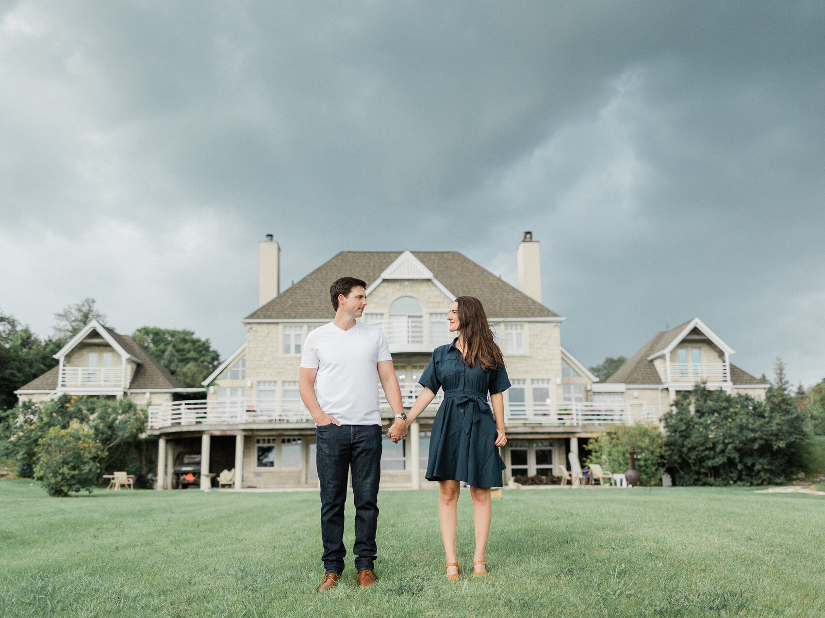 Olivia &amp; Dean's Romantic Rainstorm Engagement in Collingwood