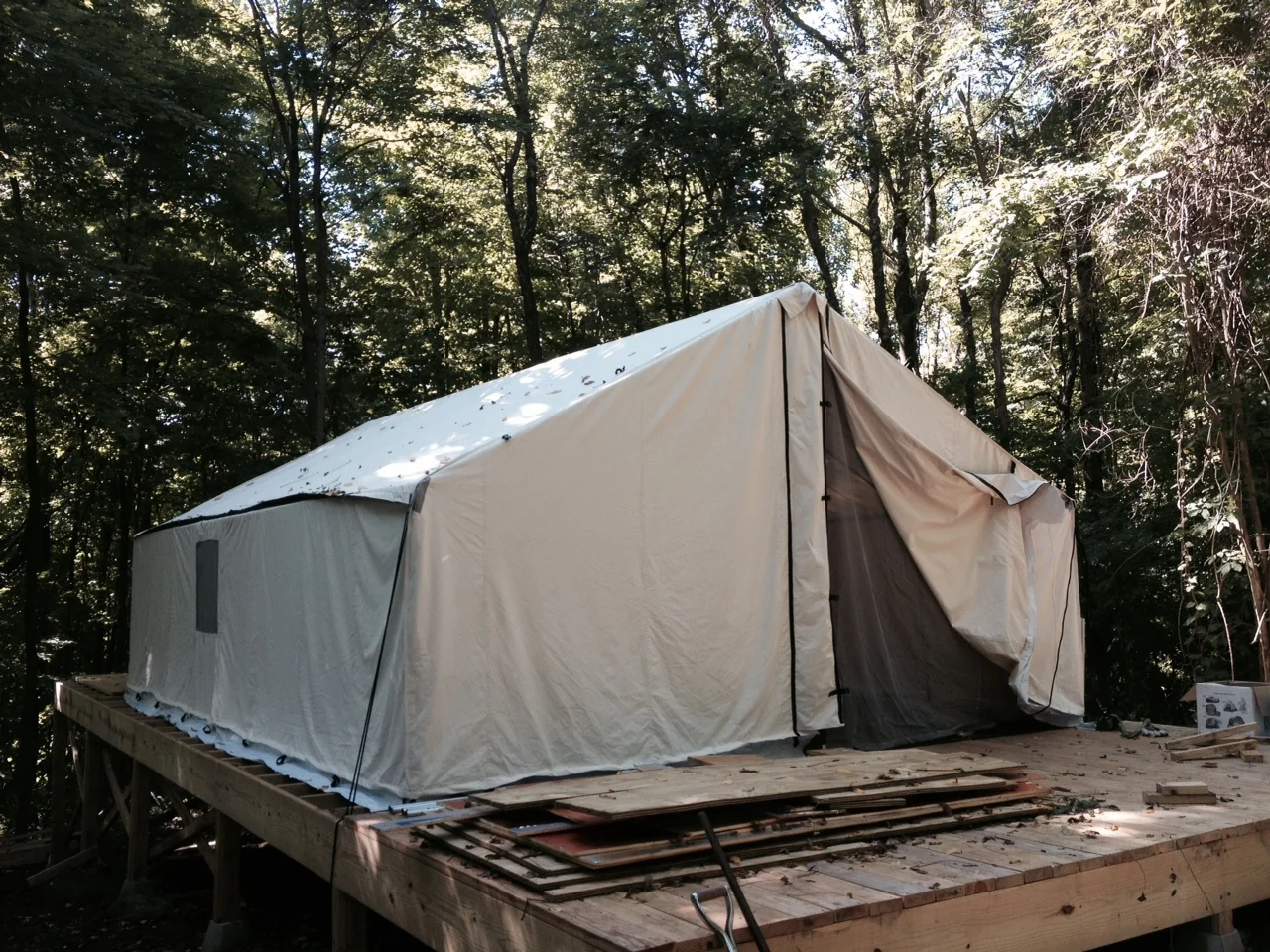 Friday's tent erection was a success!