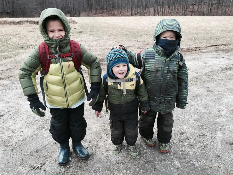 Bundled up and ready to go.