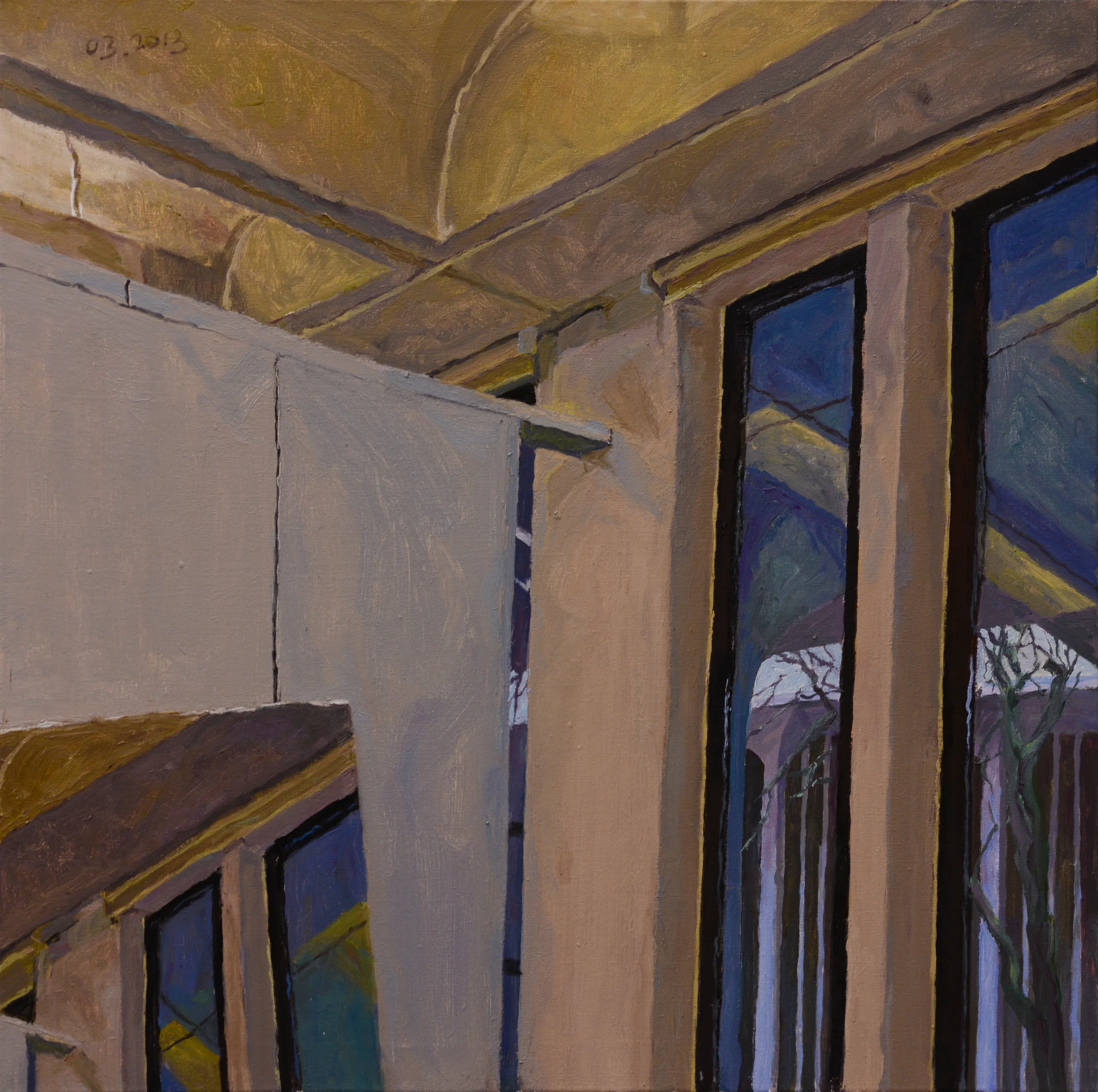 Studio Space NO. 3_2013_Oil on canvas_32×32 inches