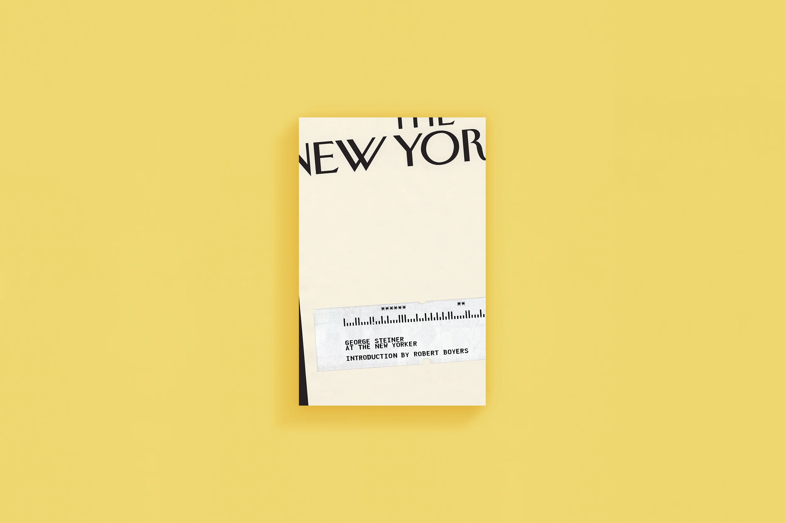 George Steiner at The New Yorker