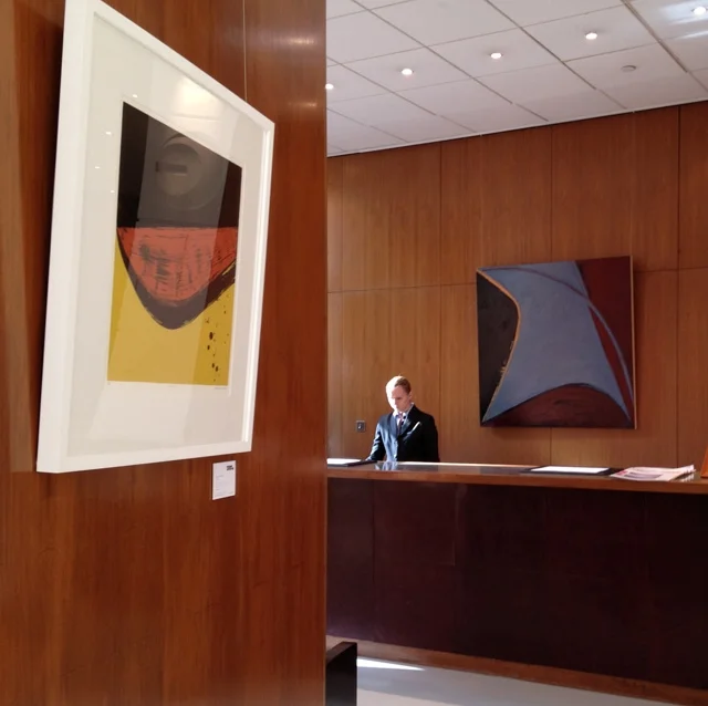 Four Seasons Hotel, Canary Wharf, London (2013) solo show curated by Modern Art Buyer.