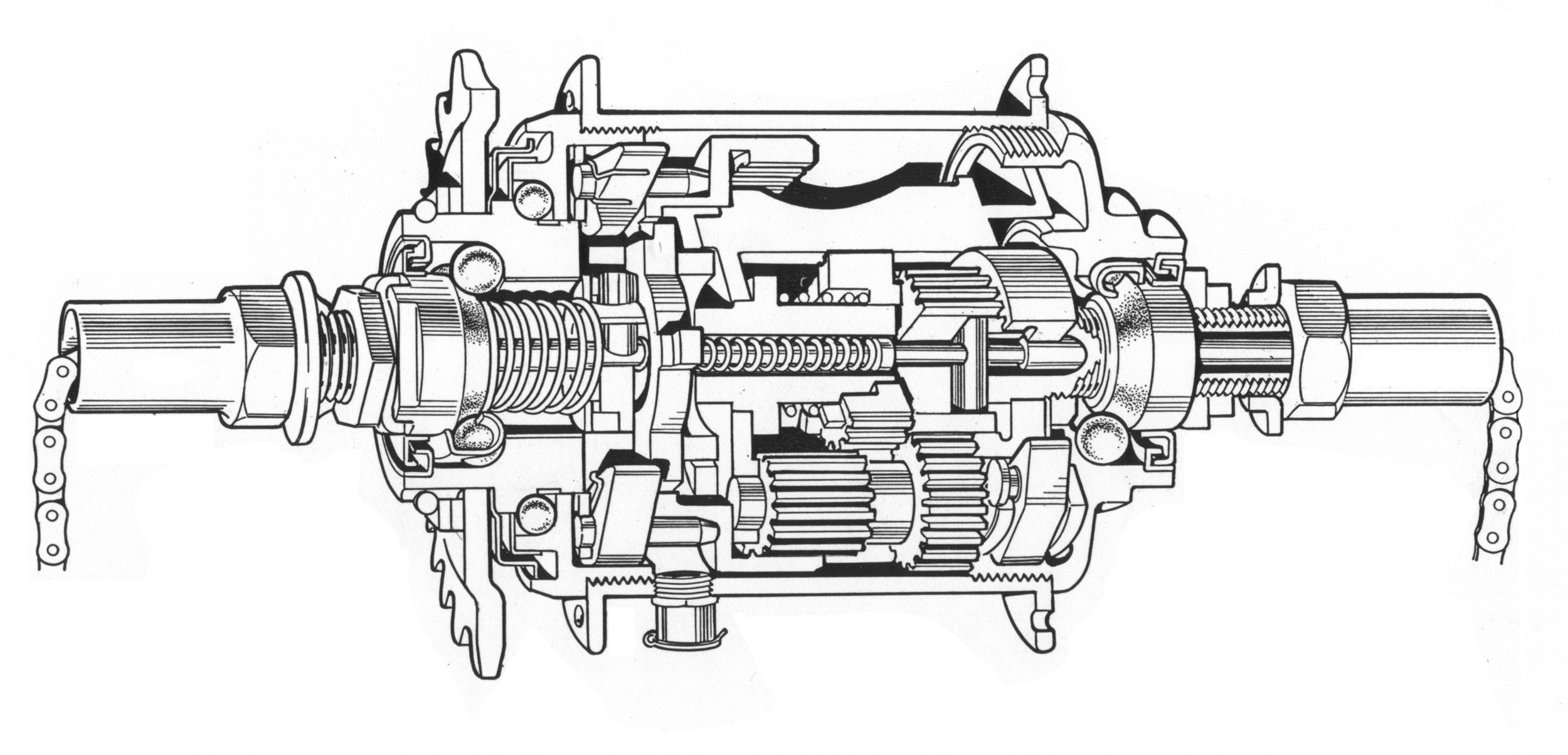 Bicycling Magazine - Sturmey Archer cutaway