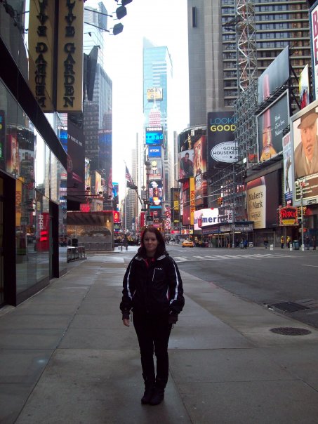 Looking like the epitome of a tourist, in my practical weather boots and coat. It was 10 degrees here.