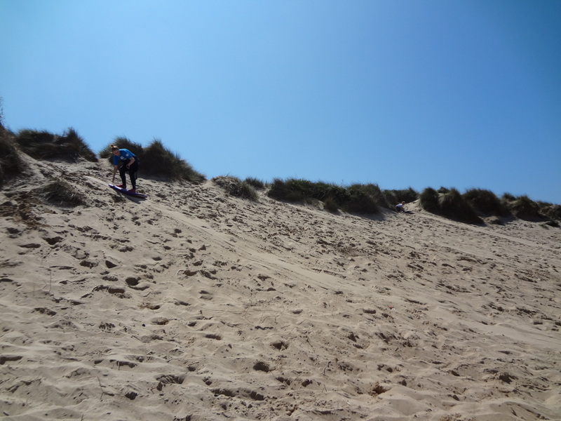 I managed to make it down without falling off!