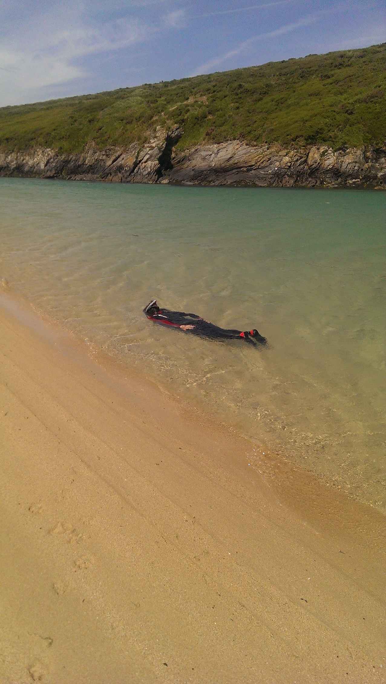 The Cornwall waters looking more like Grecian seas!