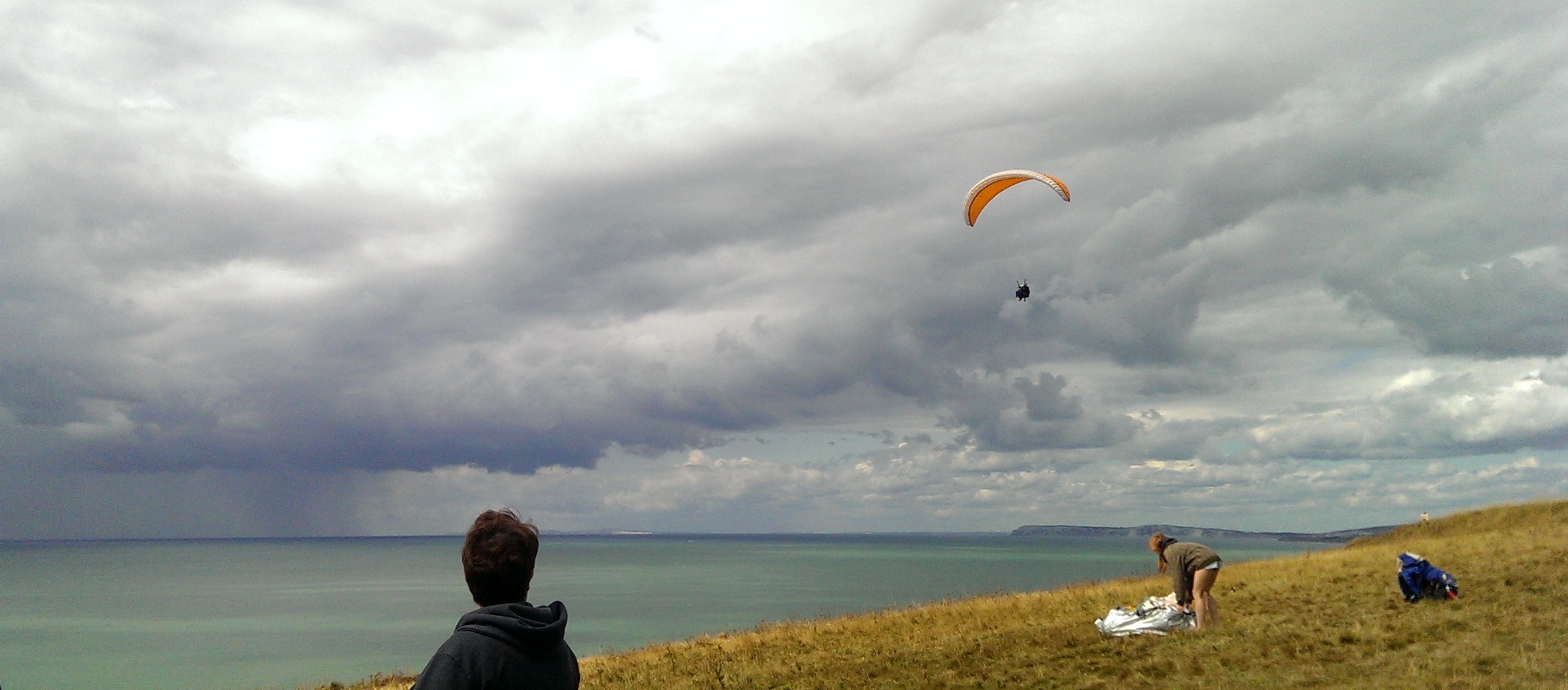 Hannah flying through the air